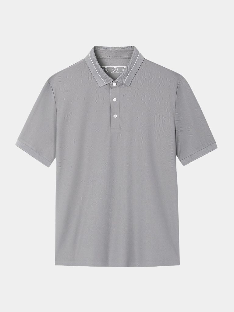 Steel Gray Polo – Cross & Crown