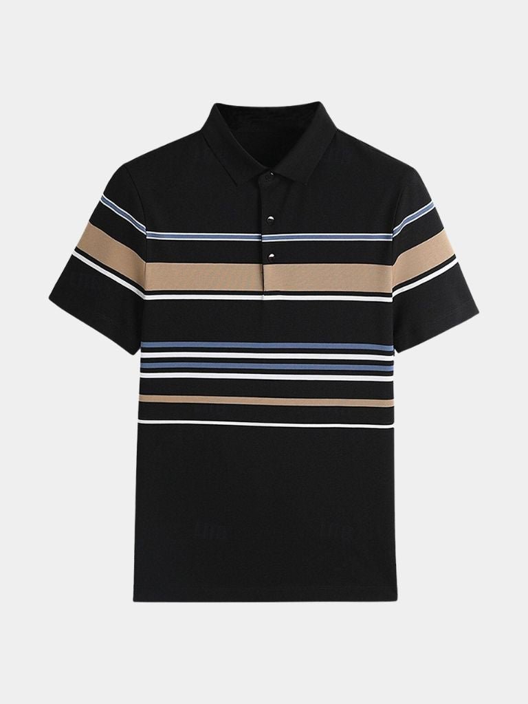 Sunset Stripe Polo – Cross & Crown