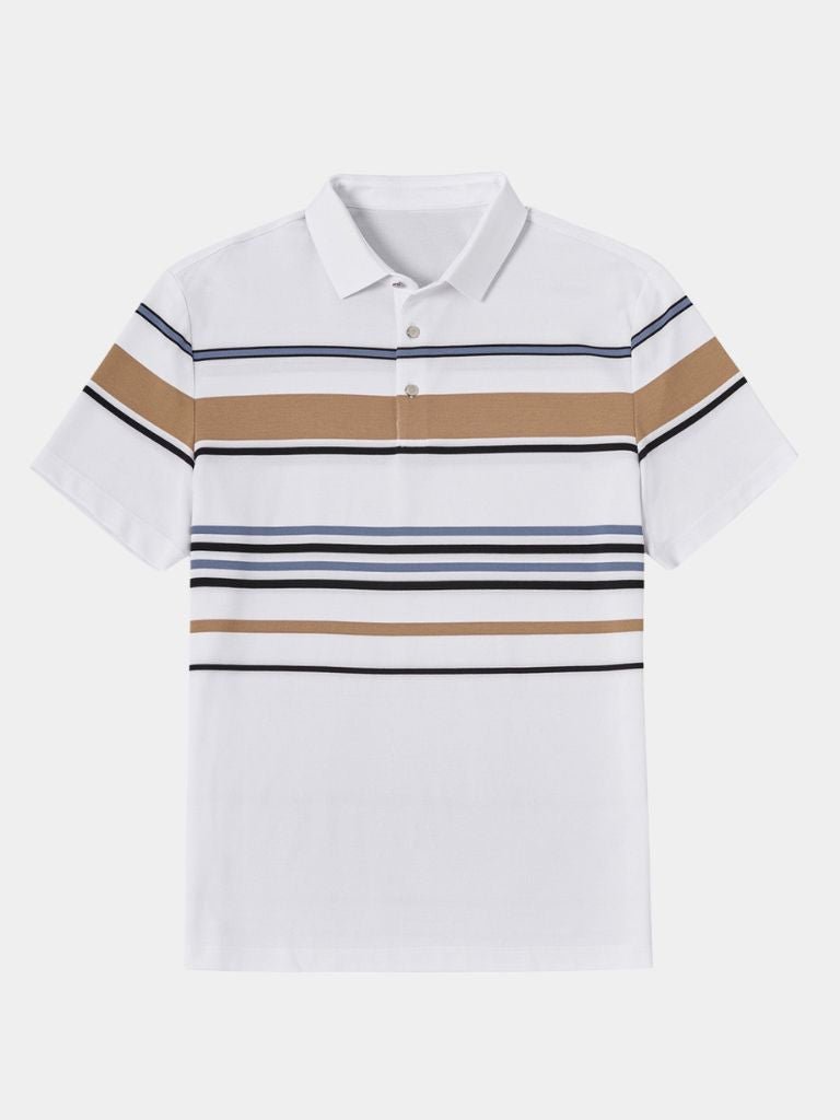 Sunset Stripe Polo – Cross & Crown