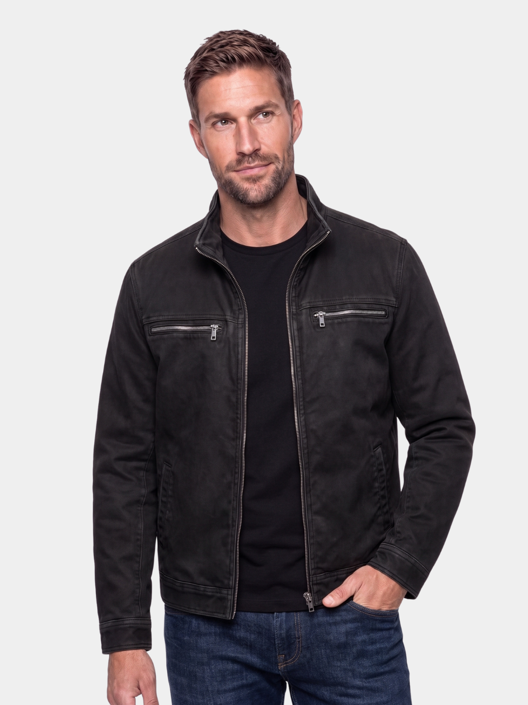 Valmont Vintage Black Field Jacket -