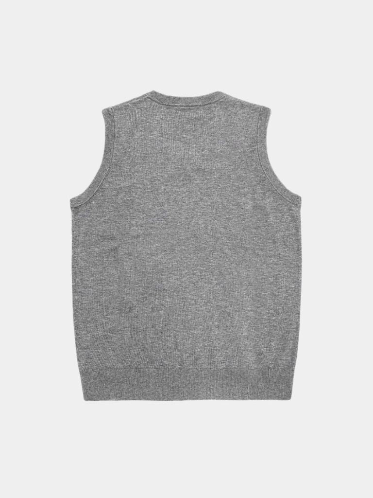100% Cashmere V Neck Knit Vest -