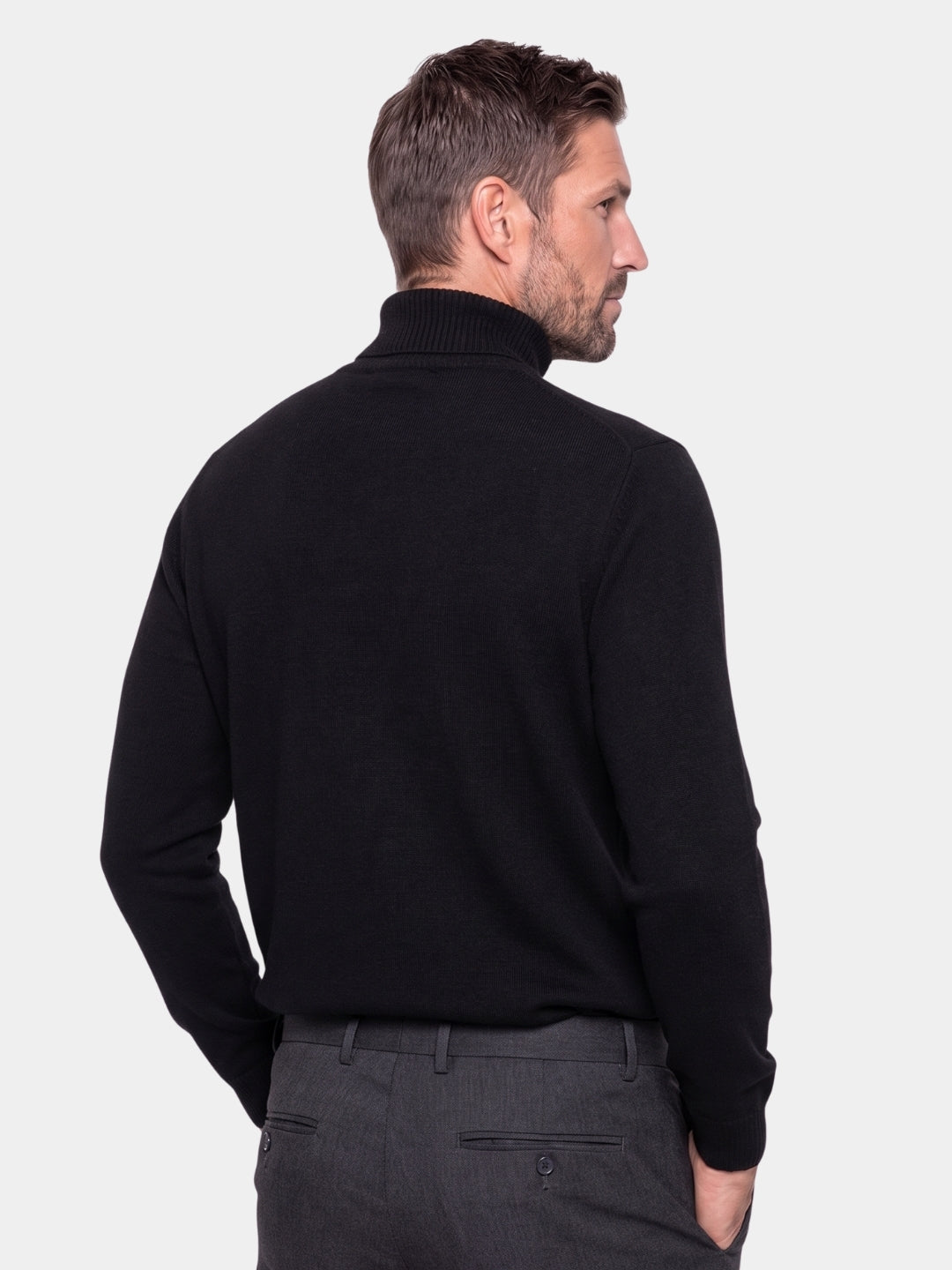 100% Merino Wool Turtleneck Sweater -