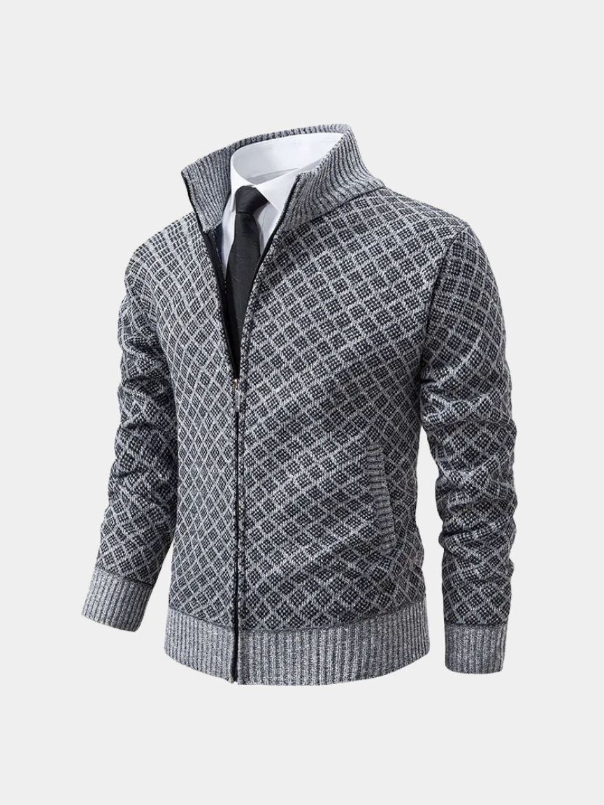 Vintage Jacquard Cardigan -