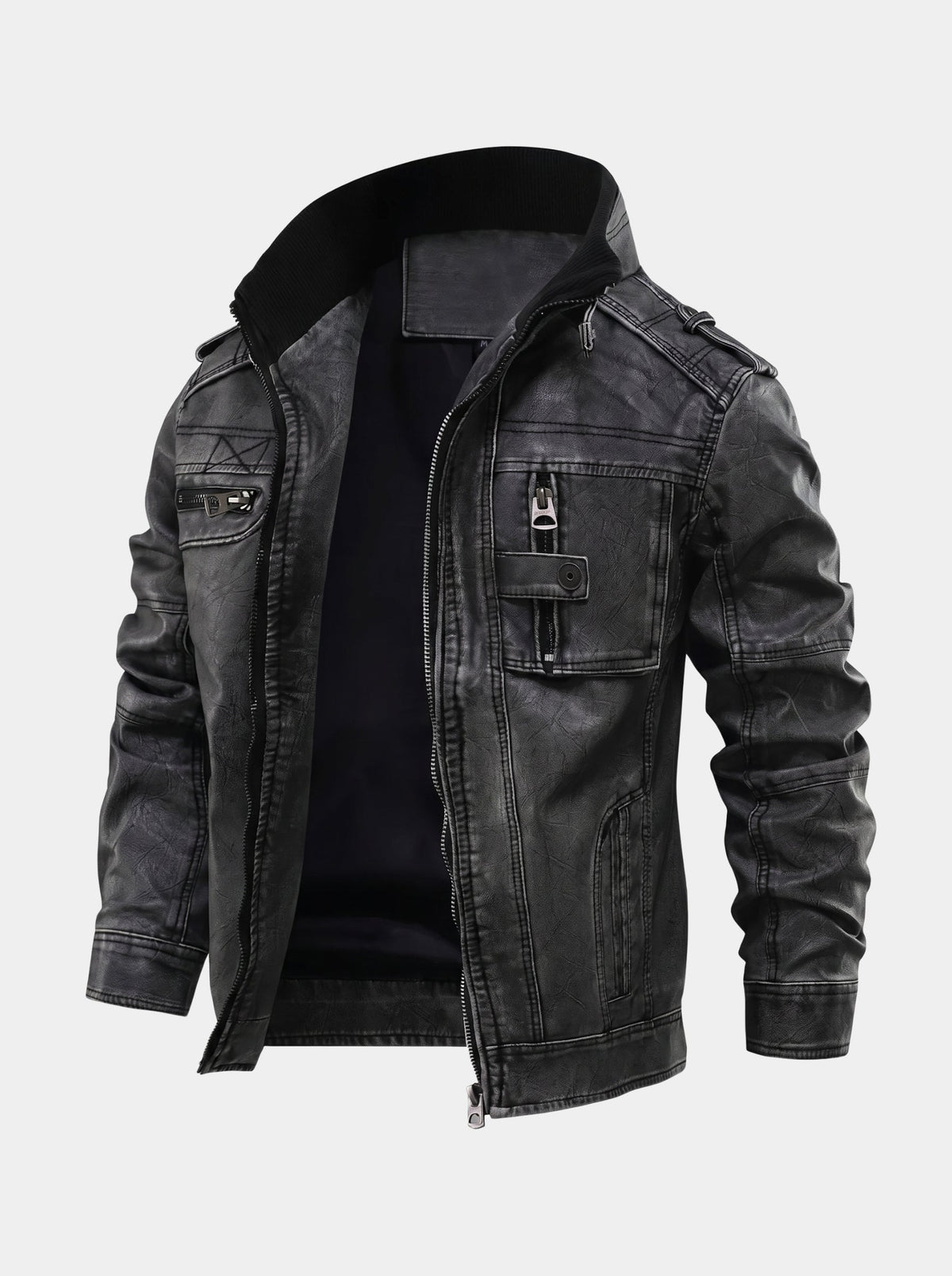 Rogue Tactical Leather Jacket –