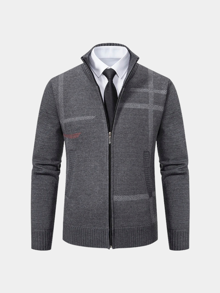 Graphite Symmetry Knit Jacket -