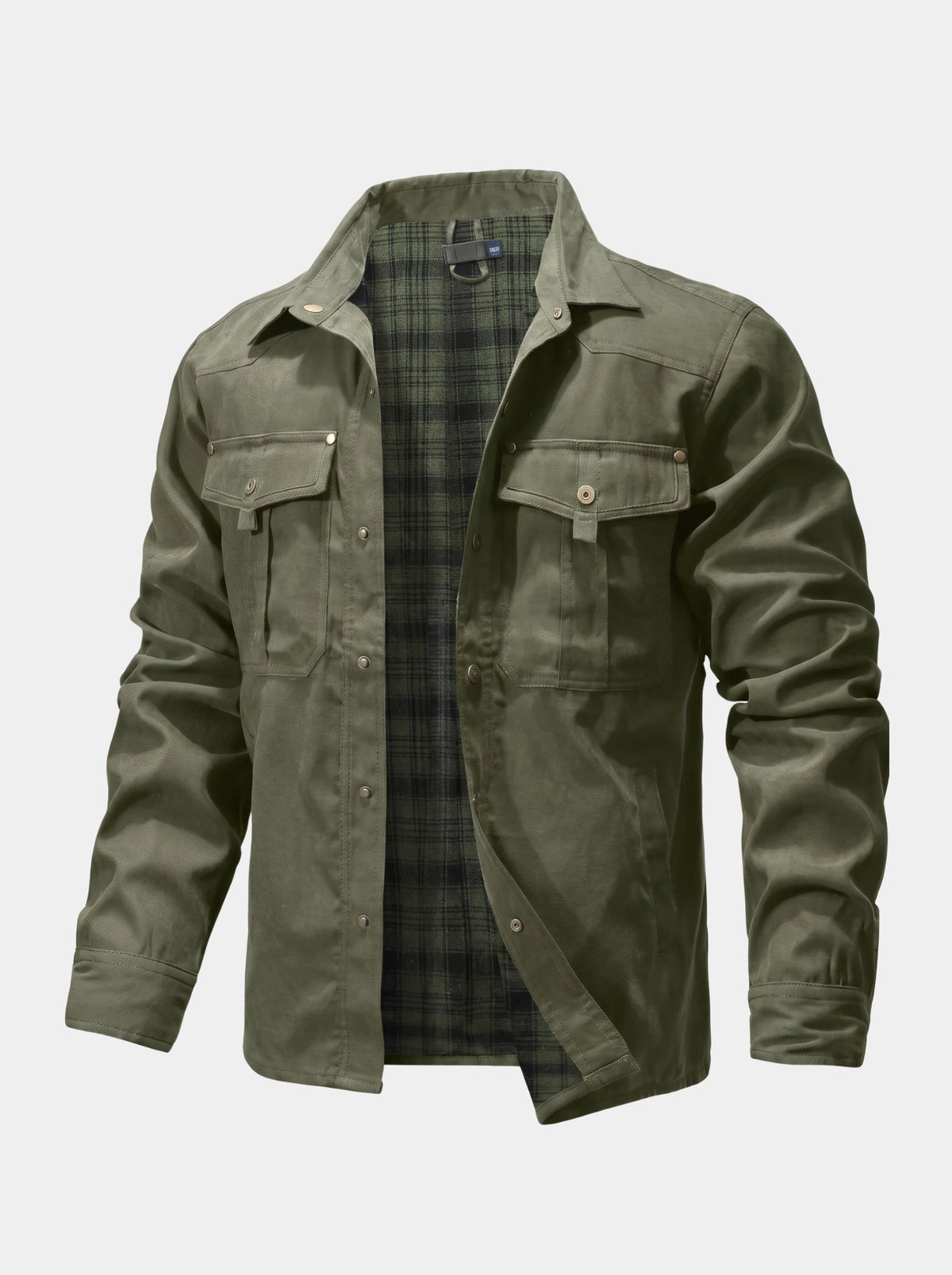 Forge Flannel-Lined Snap Jacket –