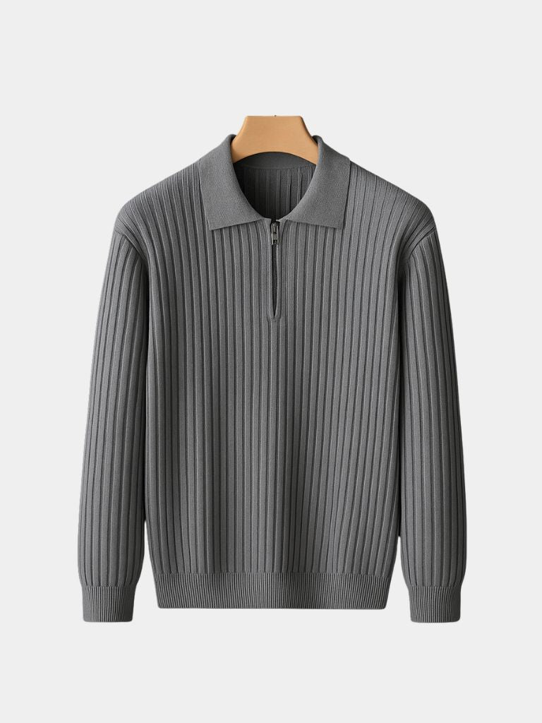 Alpine Riviera Knit Polo Pullover -