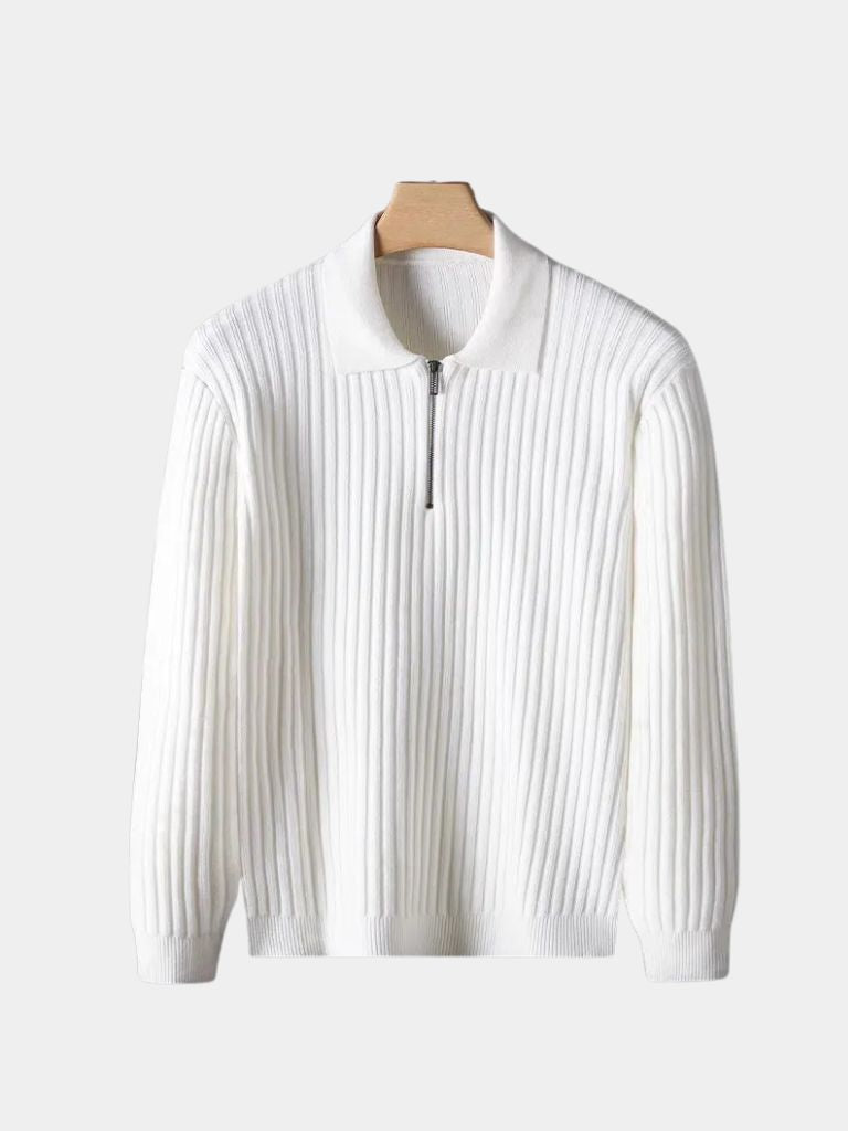 Alpine Riviera Knit Polo Pullover -