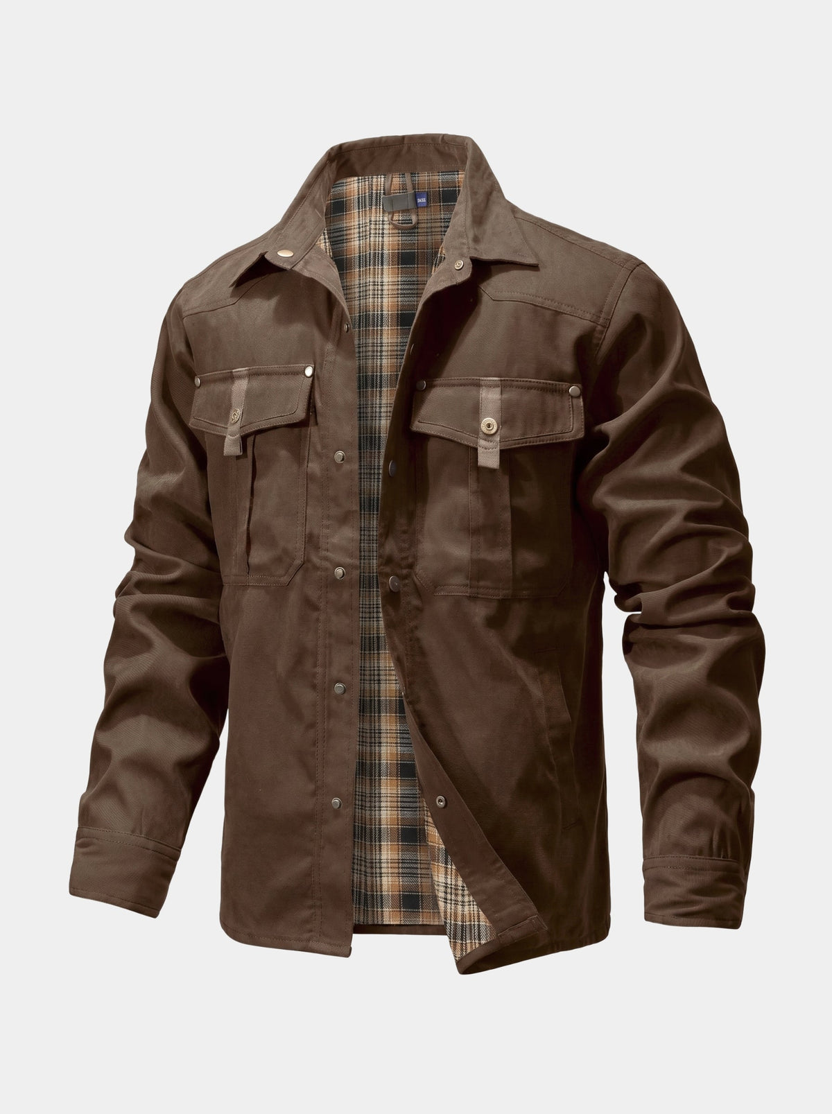 Forge Flannel-Lined Snap Jacket –