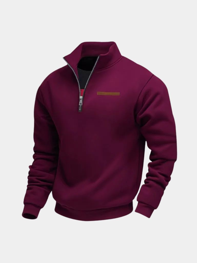 Slate Urban High Collar Pullover -