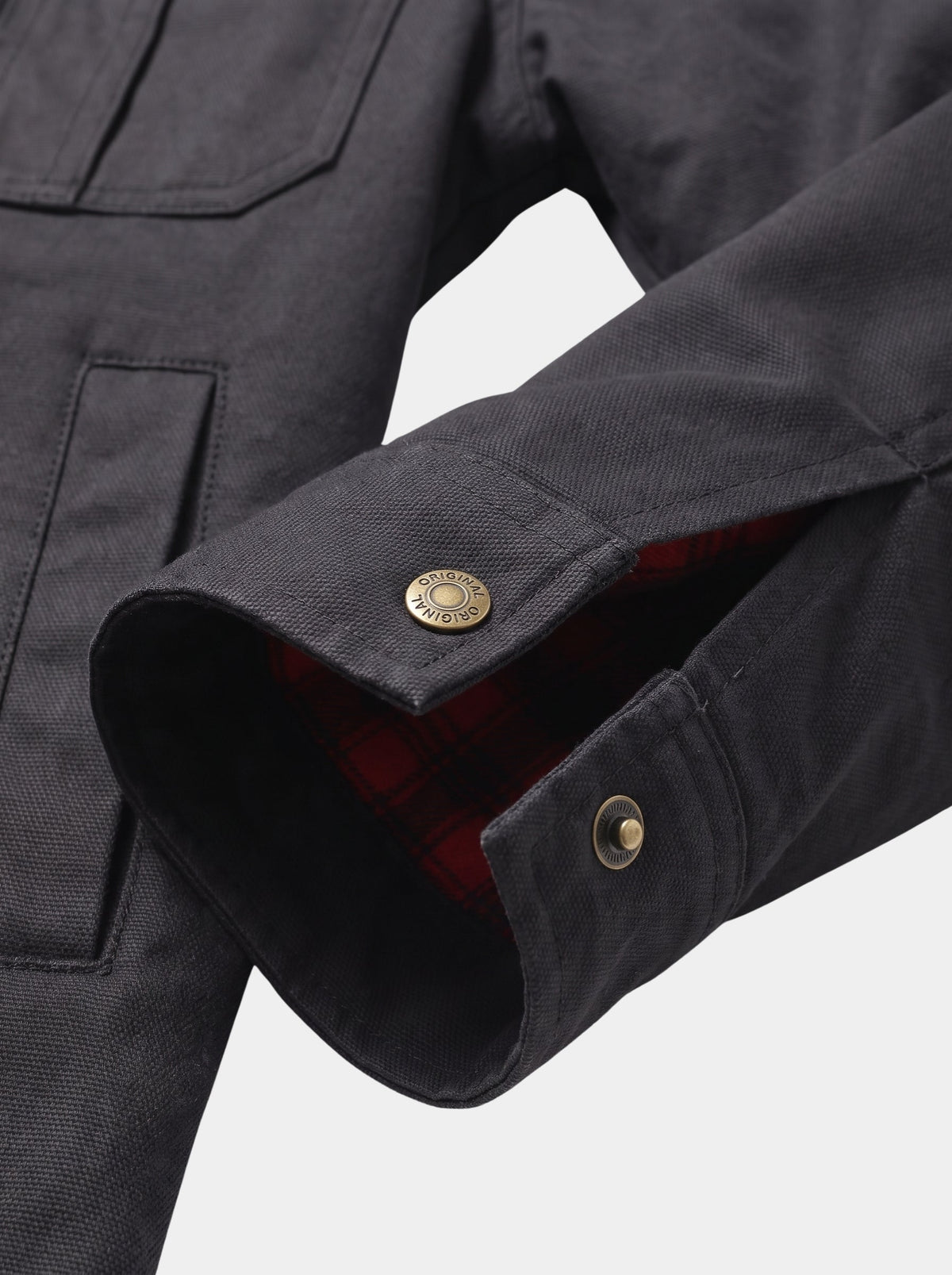 Forge Flannel-Lined Snap Jacket –