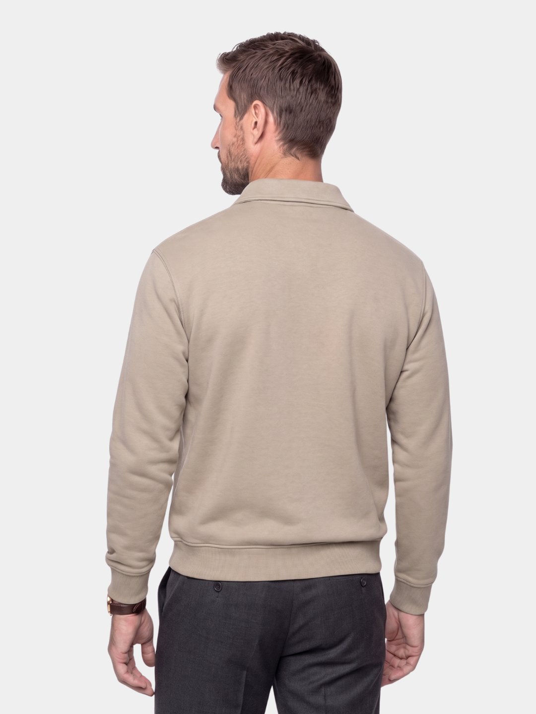Canyon Mist Long Sleeve Polo Shirt – Cross & Crown