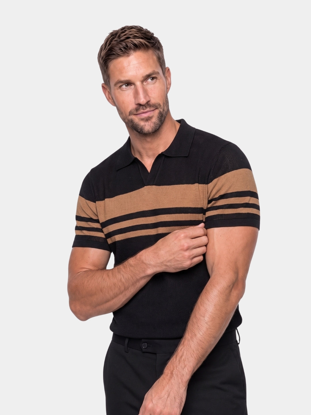 Caramel Lineage Polo – Cross & Crown