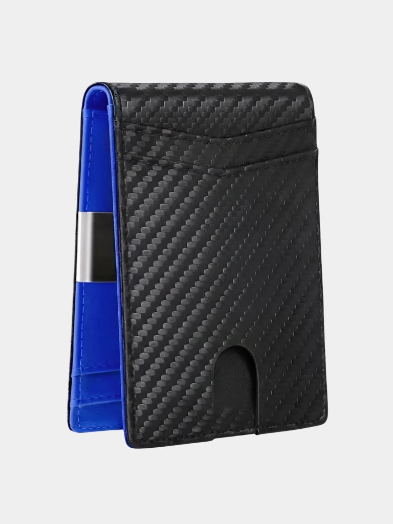 Carbon Fiber Anti RFID Minimalist Wallet - Cross & Crown