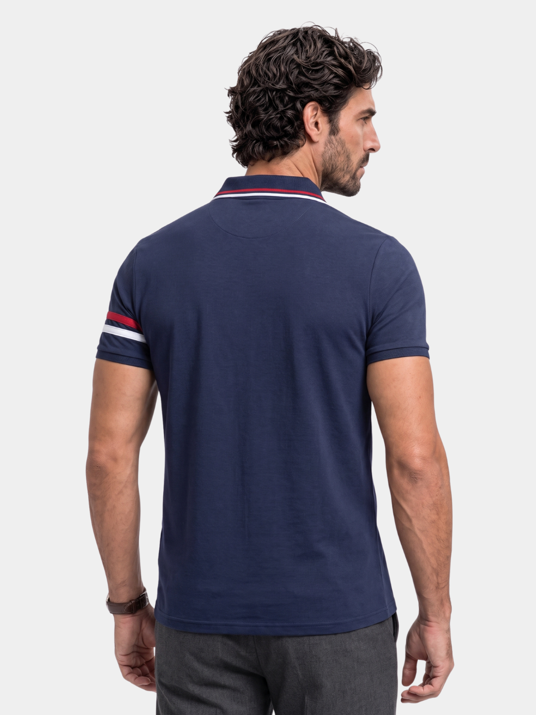 Horizon Striped Polo - Cross & Crown