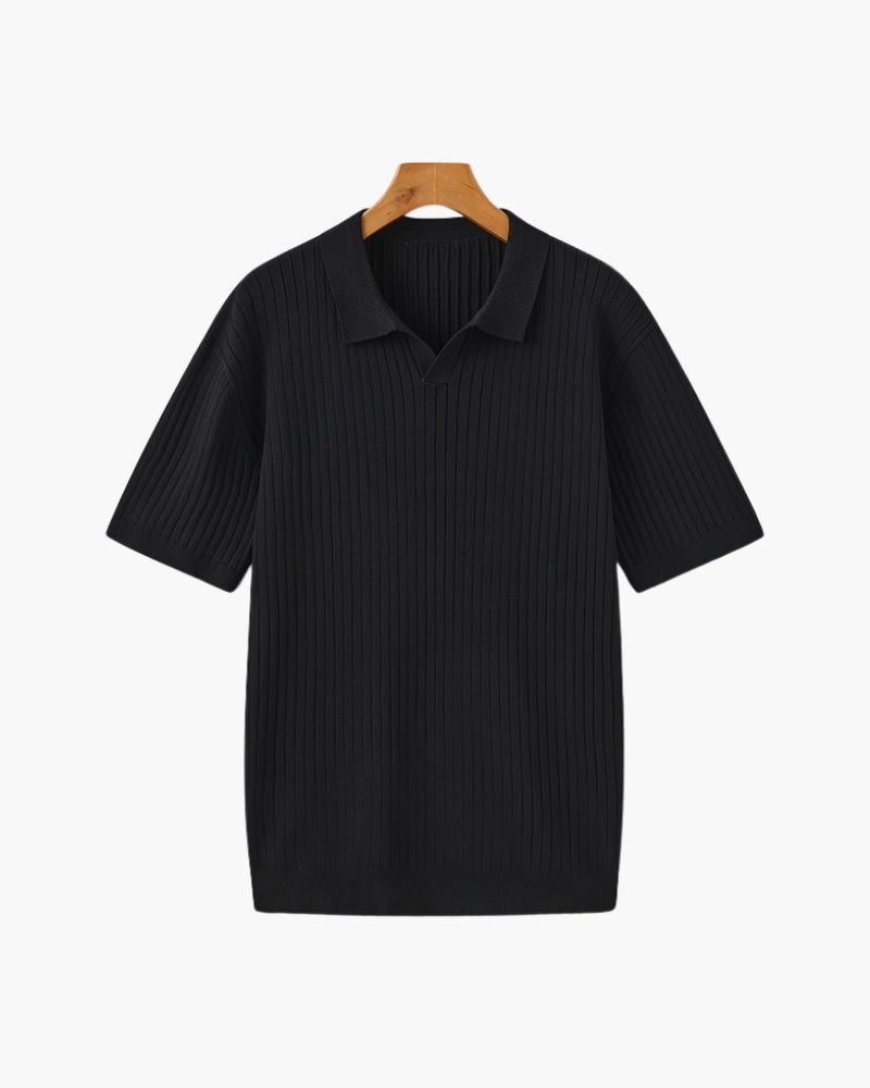 Polo canelado premium