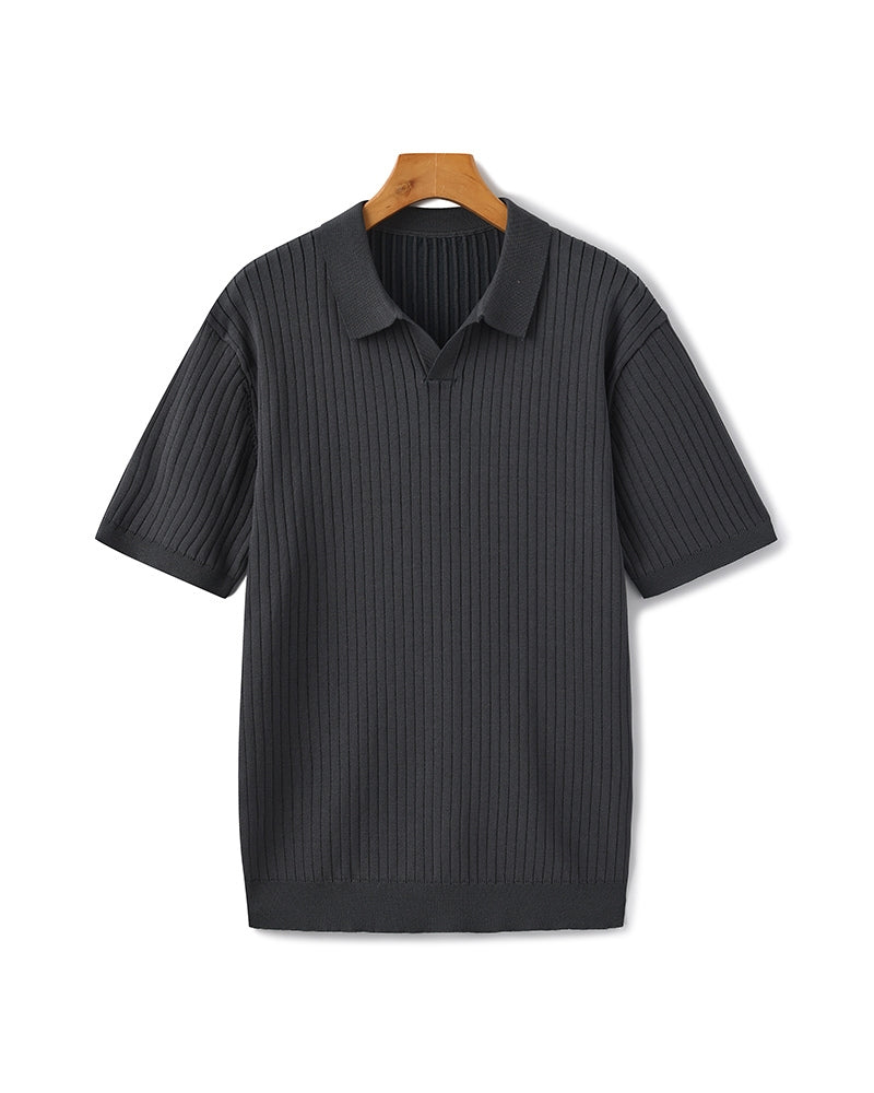 Polo canelado premium