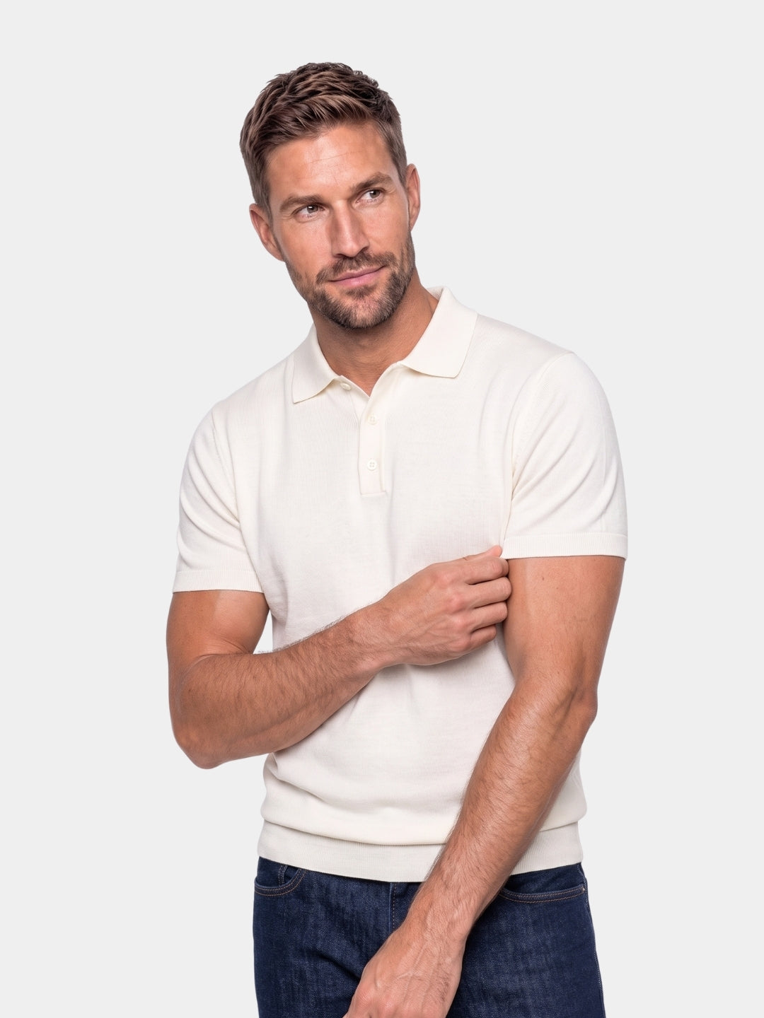 Imperial Ribbed Polo - Cross & Crown
