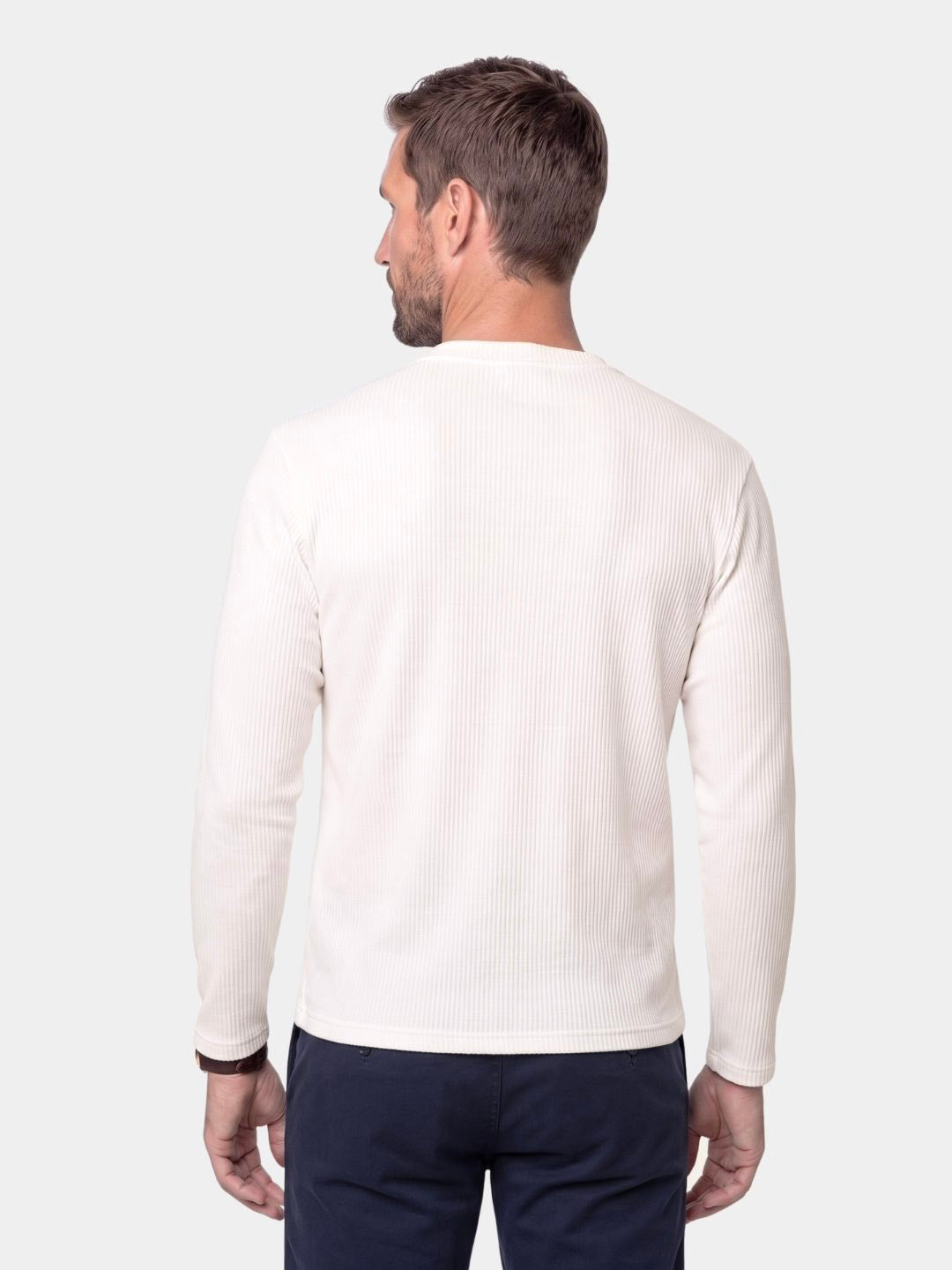 Latitude Ribbed Henley -