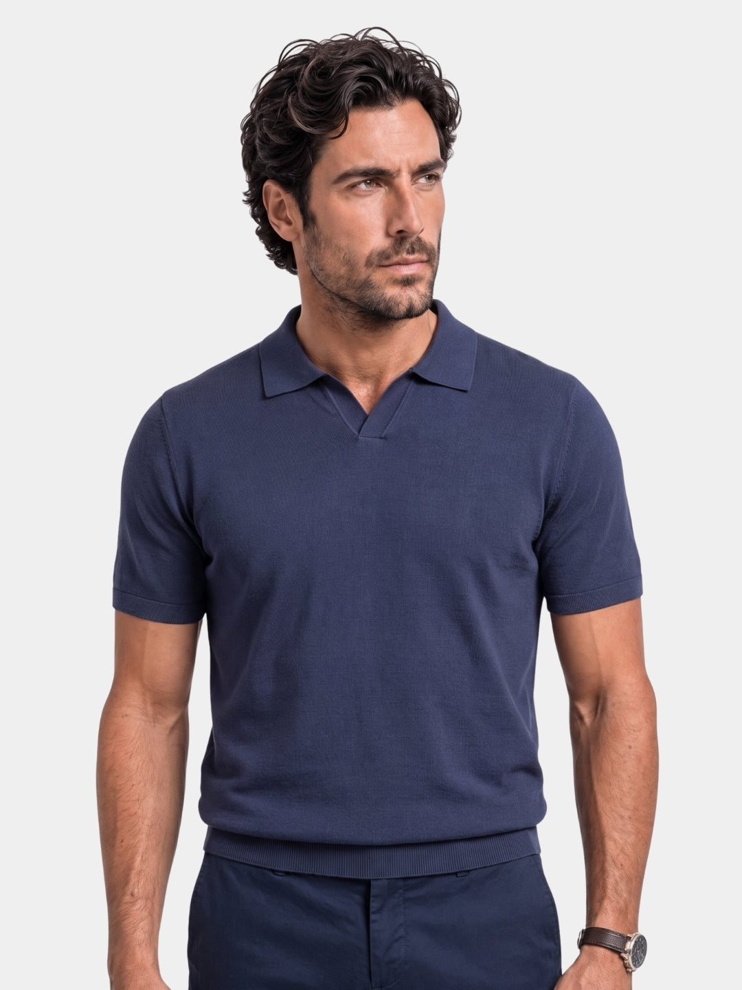Navy Class Polo – Cross & Crown
