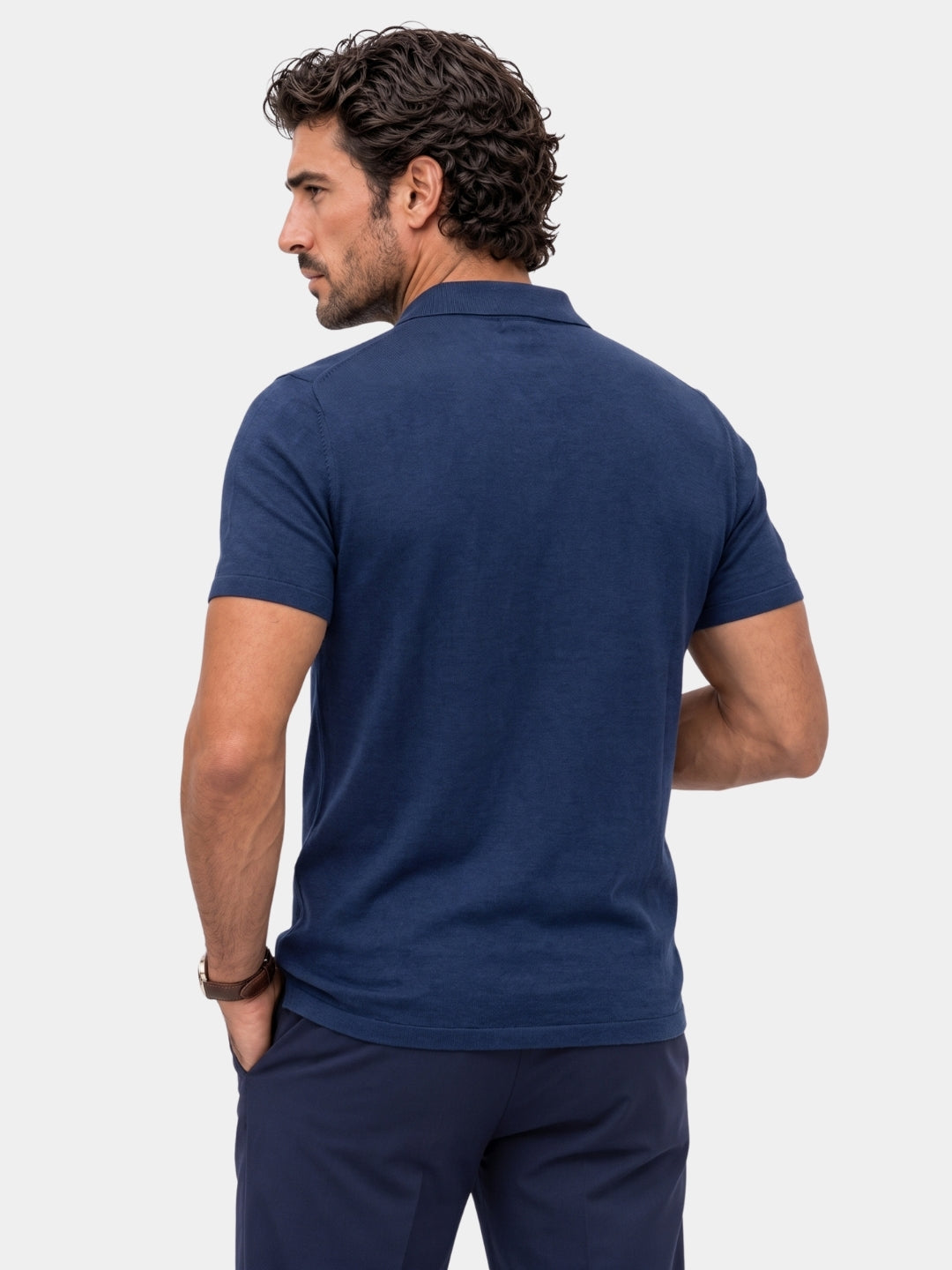 Navy Windsor Polo – Cross & Crown