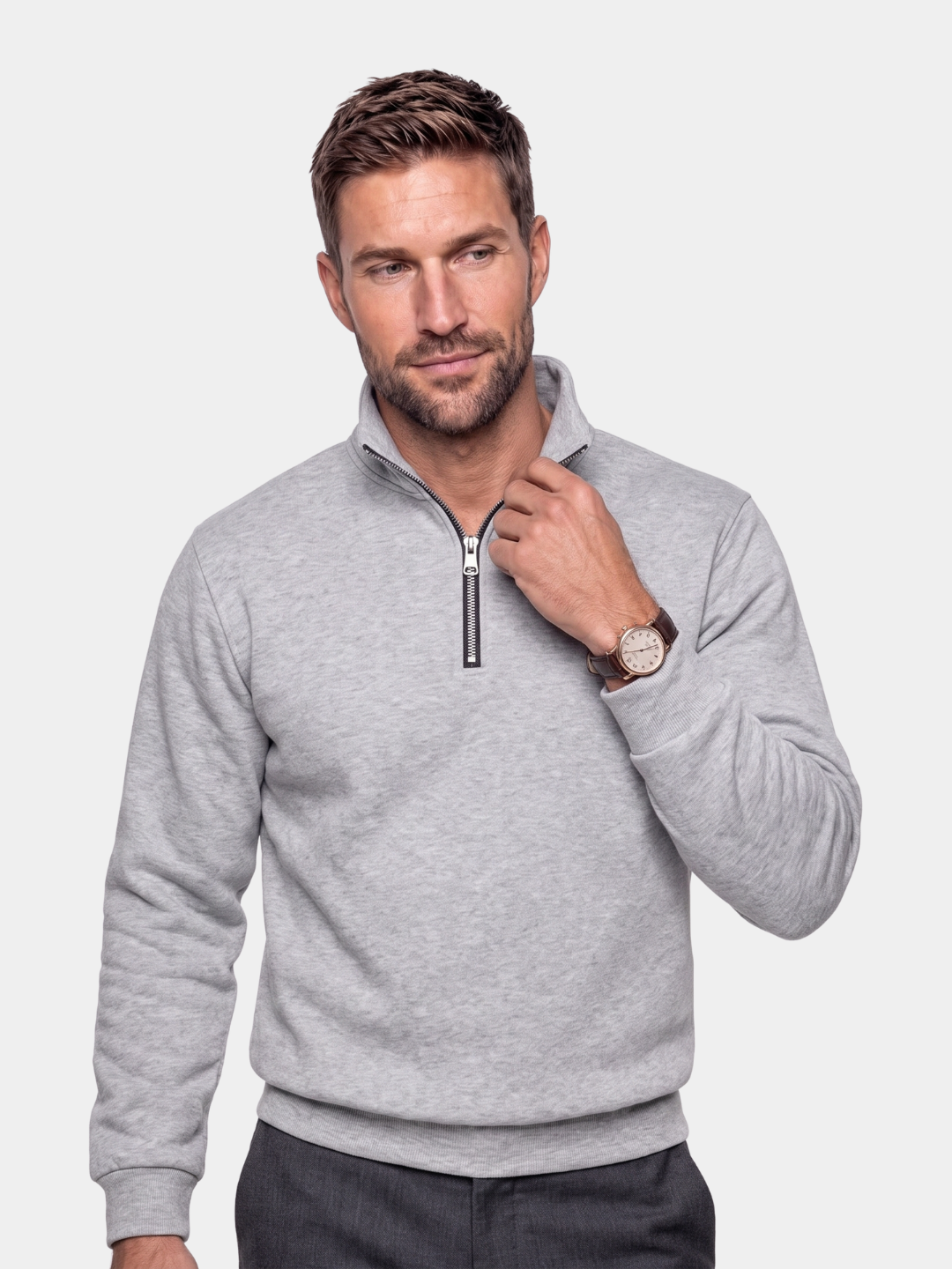 Slate Urban High Collar Pullover -
