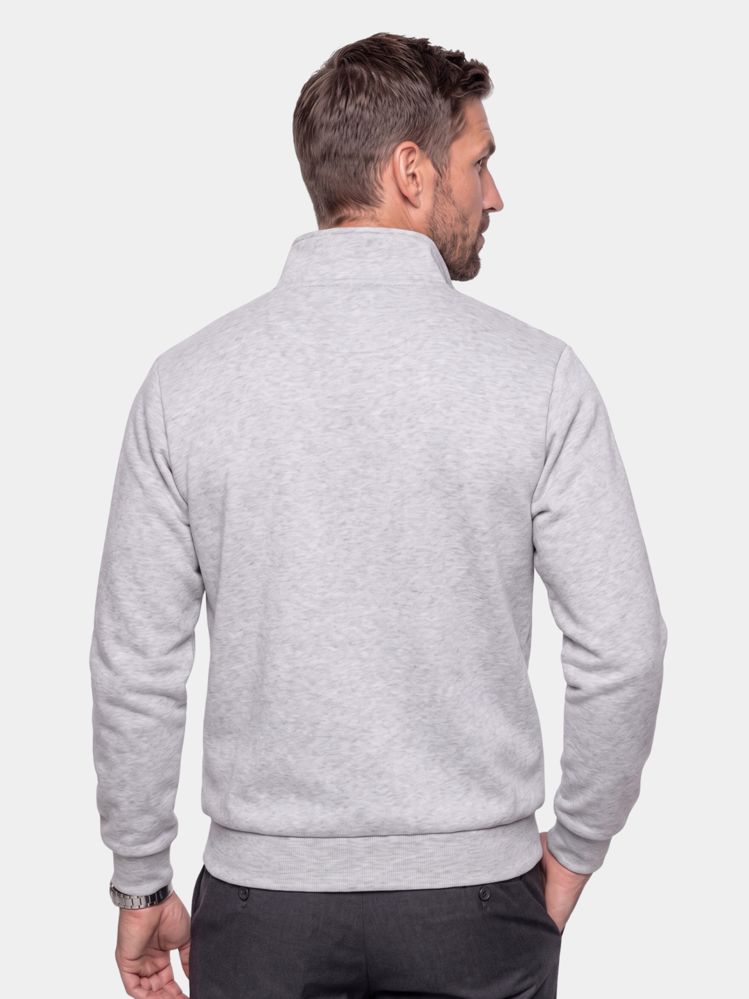 Slate Urban High Collar Pullover -