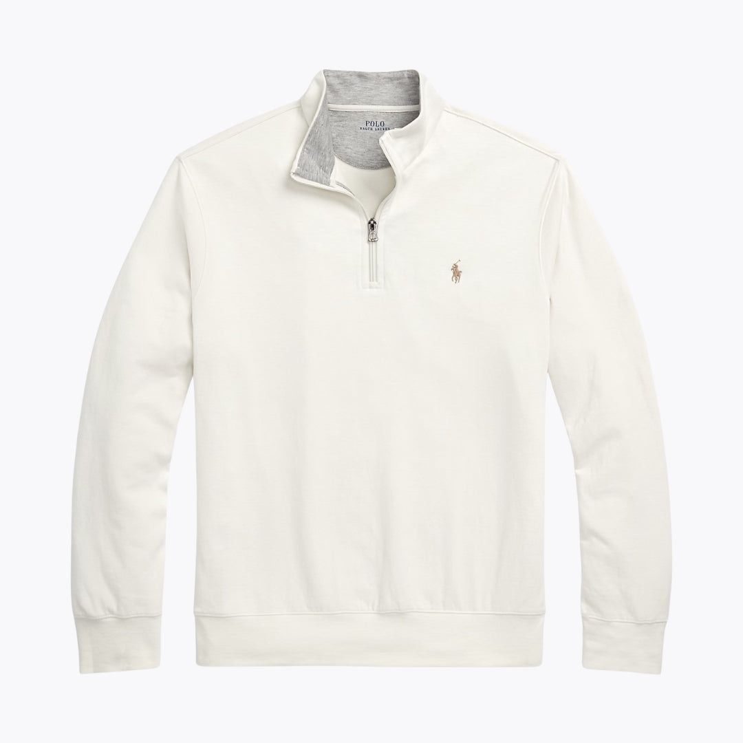 RL Luxury Jersey Quarter-Zip Pullover Nikiam