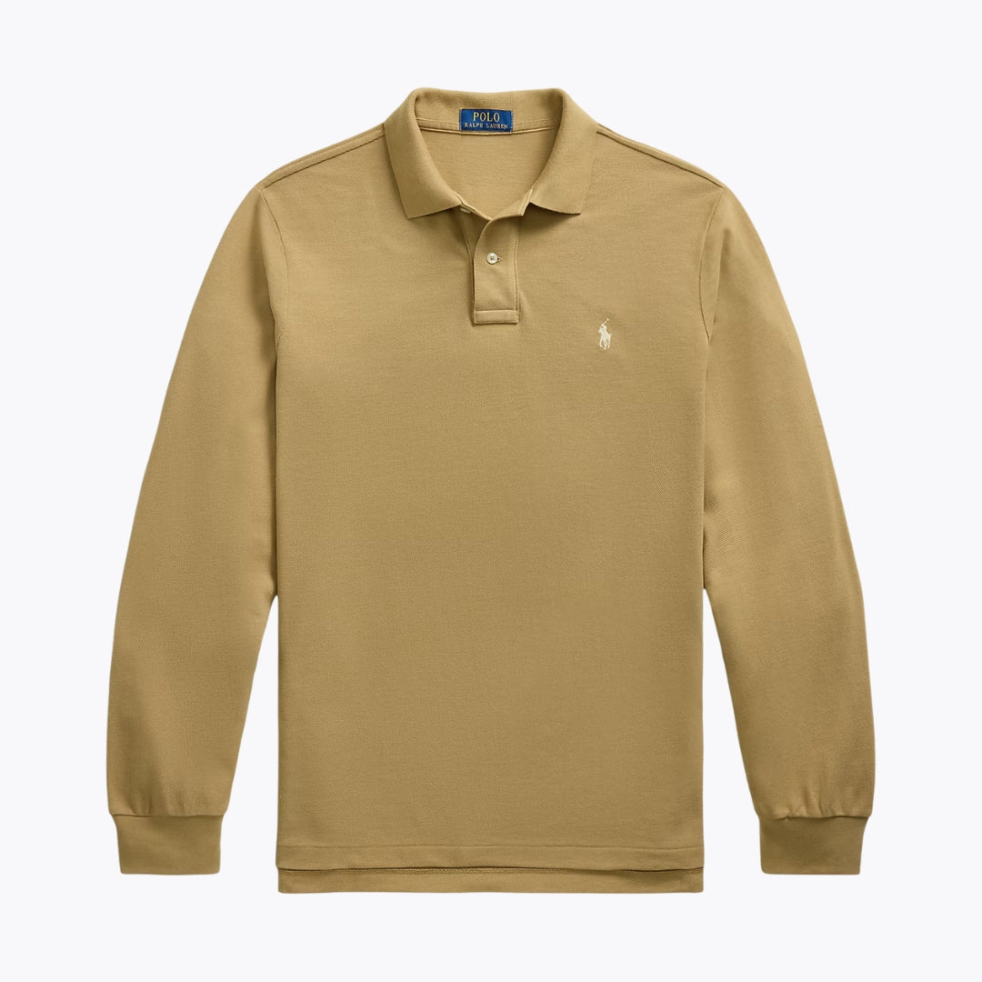 RL Mesh Long-Sleeve Polo Shirt Nikiam