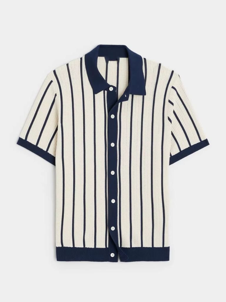 Atlantic Frame Knit Polo – Cross & Crown