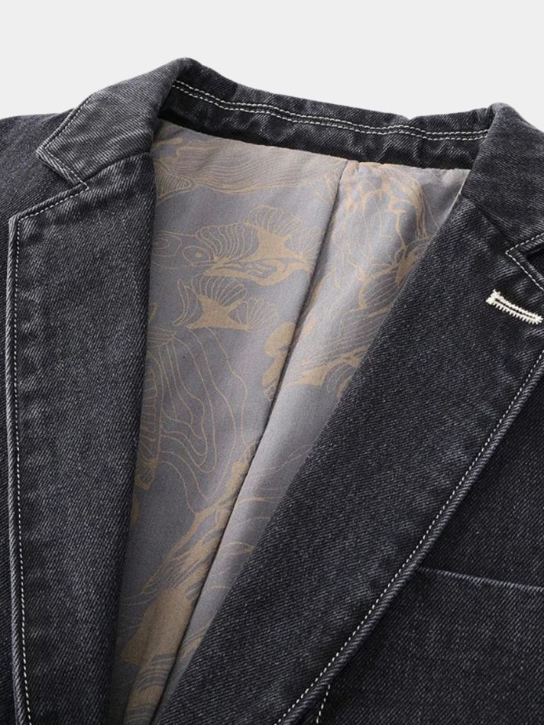 Denim Covenant Blazer Jacket – Cross & Crown