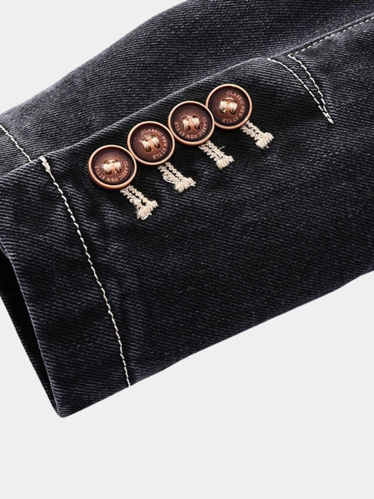 Denim Covenant Blazer Jacket – Cross & Crown