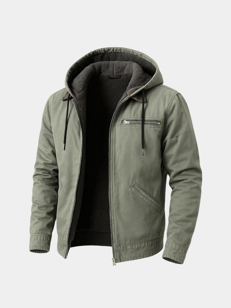 Essential Hooded Work Jacket - Cross & Crown