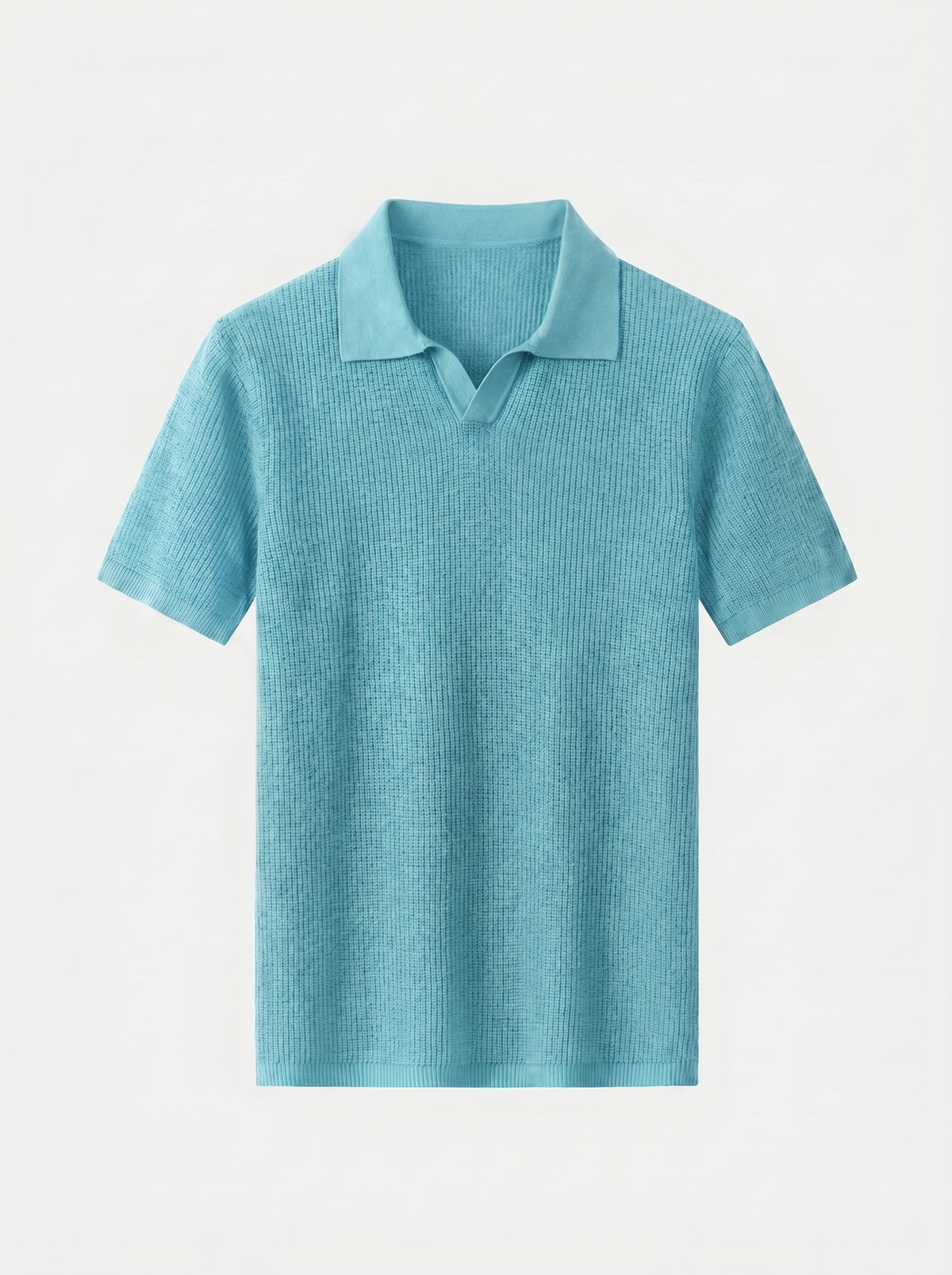 Casual Buttonless Knit Polo Shirt - Cross & Crown
