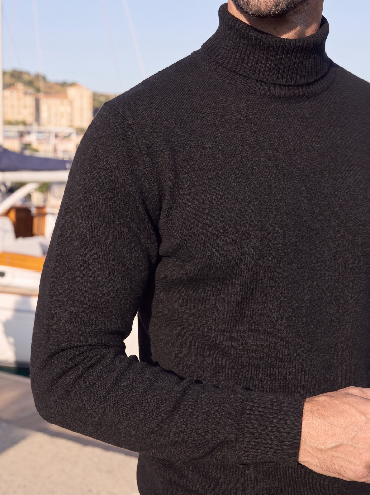 100% Merino Wool Turtleneck Sweater -