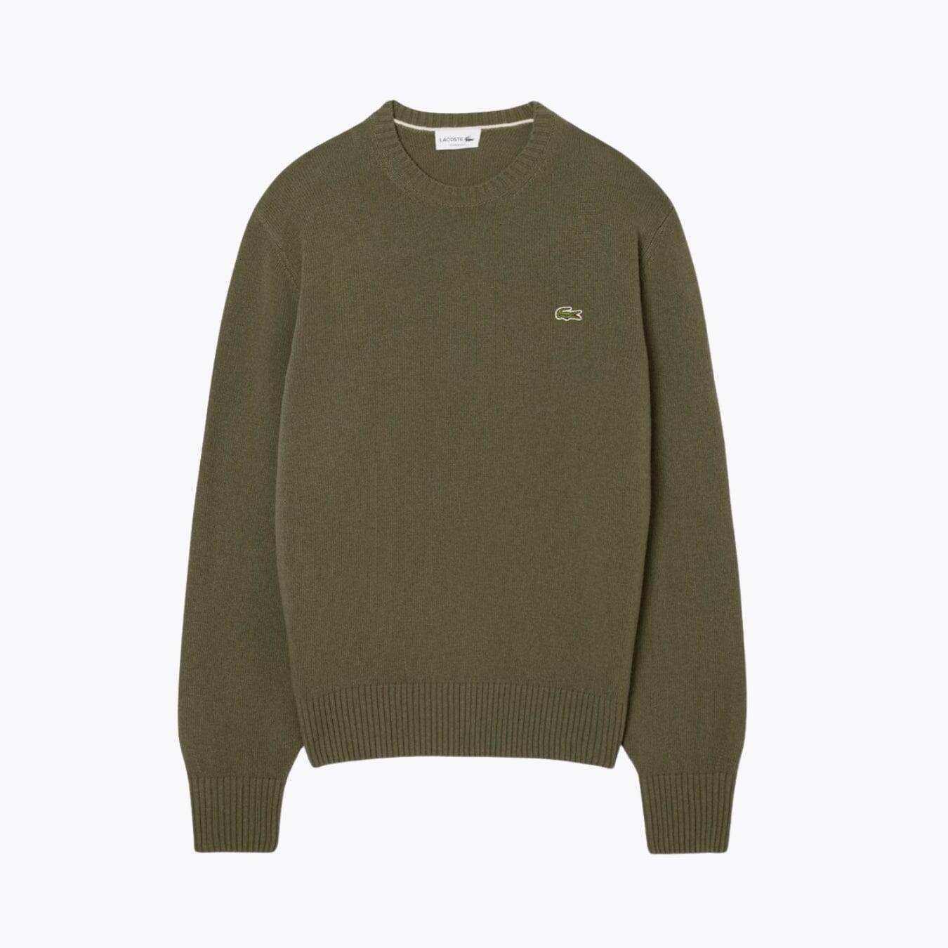 LC Carded Wool Crew Neck Sweater Nikiam