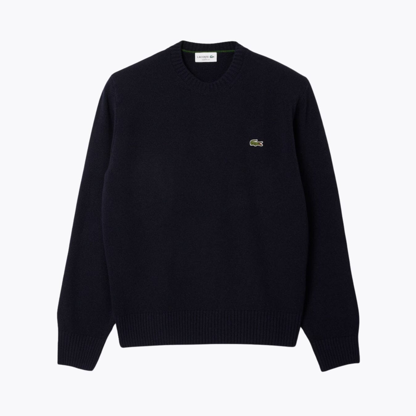 LC Carded Wool Crew Neck Sweater Nikiam