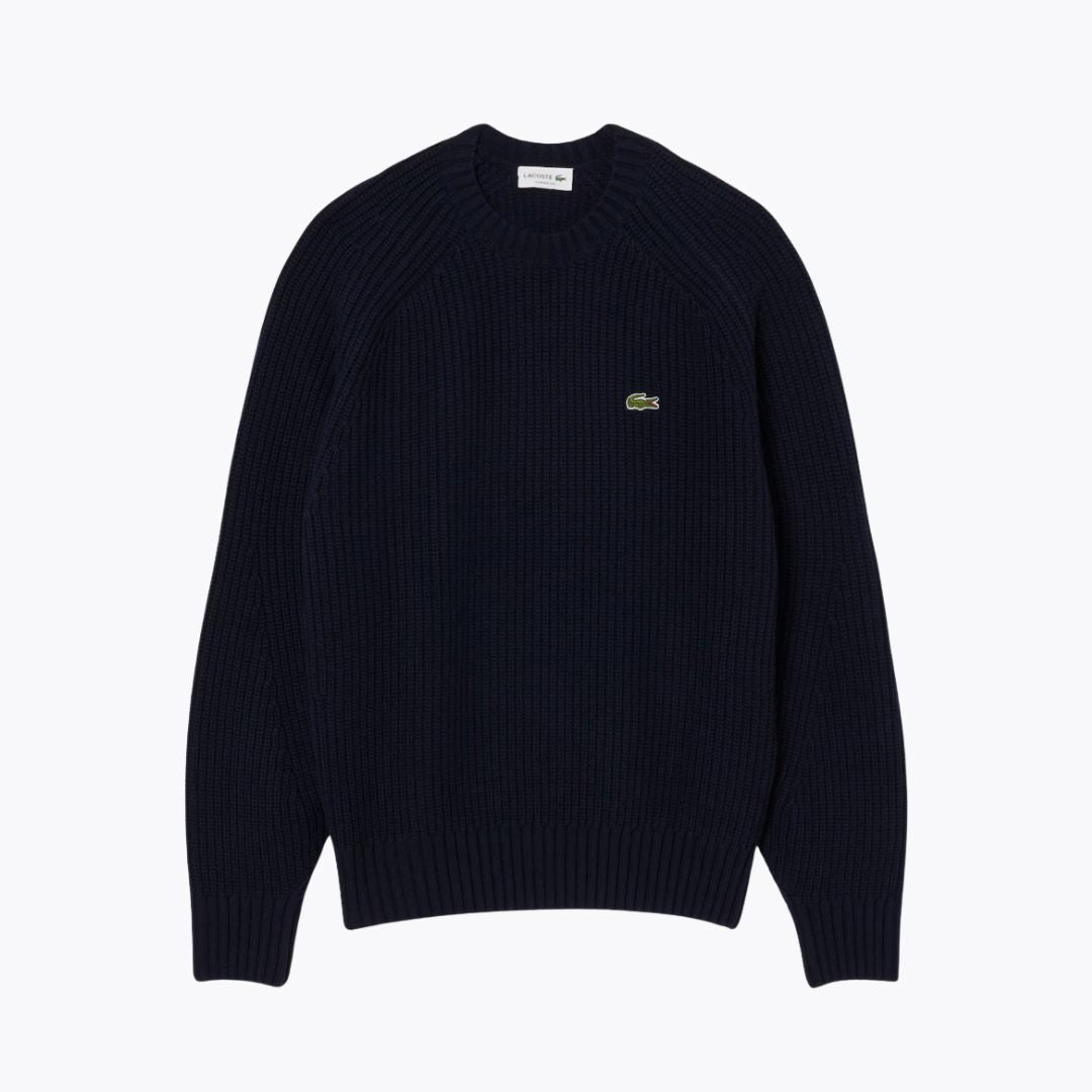 LC Thick Carded Wool Crew Neck Sweater Nikiam