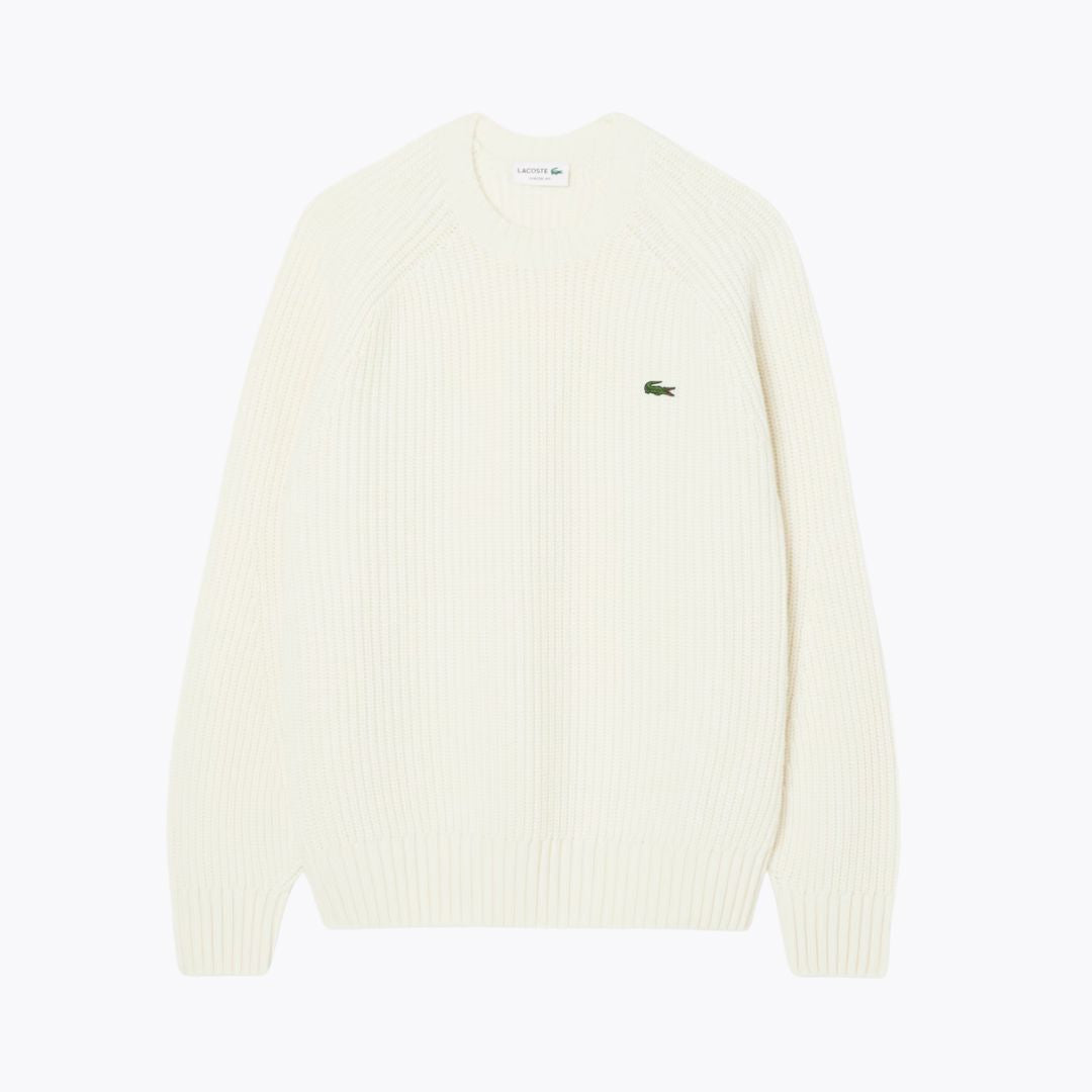 LC Thick Carded Wool Crew Neck Sweater Nikiam