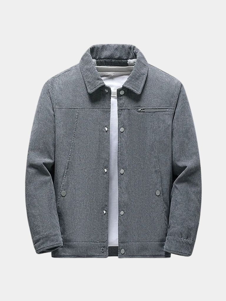 Minimalist Corduroy Sherpa Jacket -