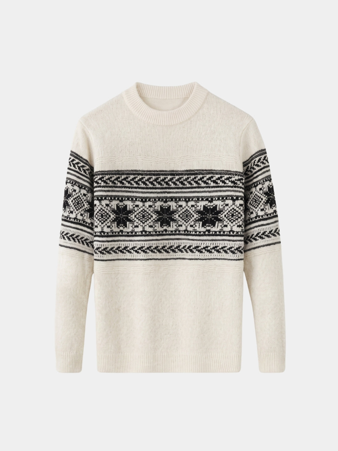 100% Wool Fair Isle Pullover Sweater Jumper