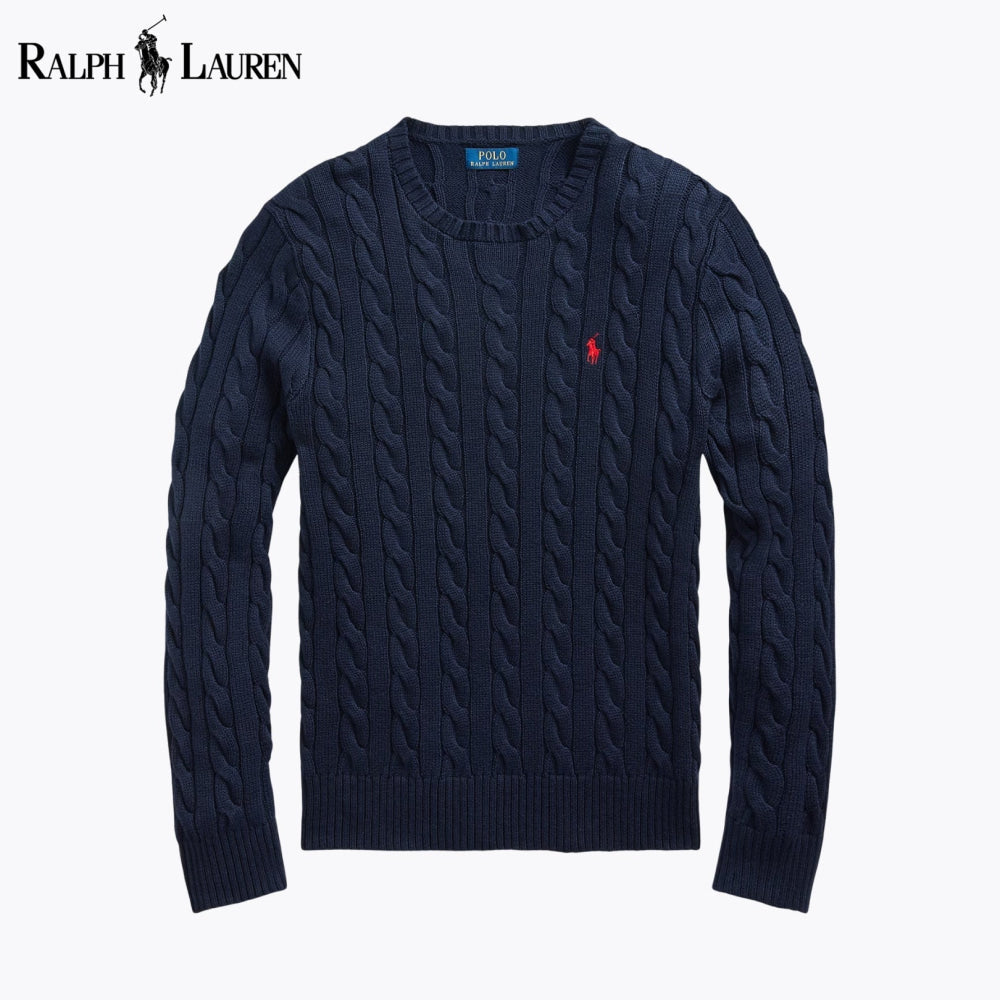 RL Cable-Knit Cotton Jumper – Buy 1, Get 1 Free Nikiam