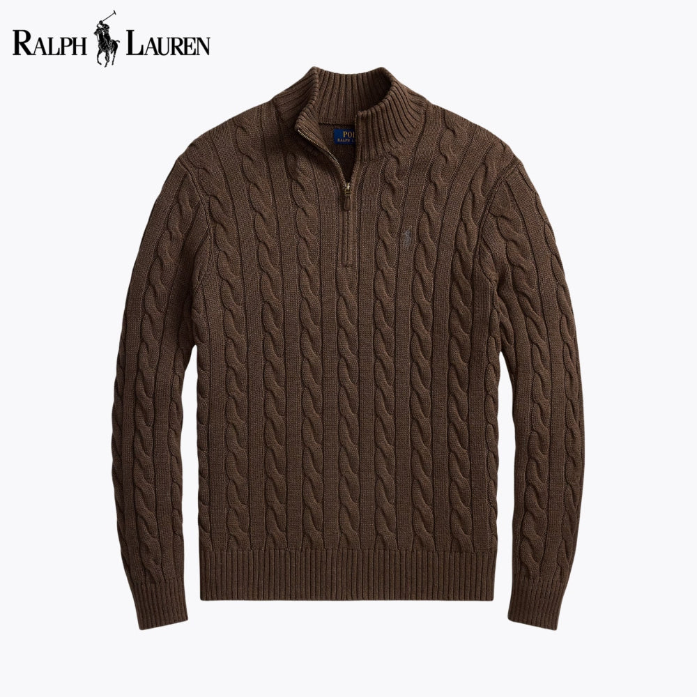 [BUY 1 GET 2] RL Cable-Knit Quarter-Zip Sweater Nikiam