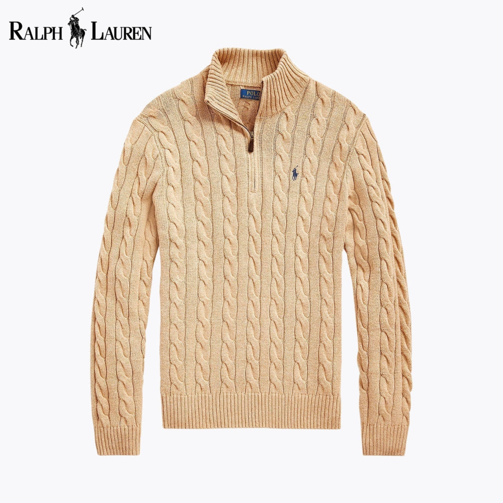 [BUY 1 GET 2] RL Cable-Knit Quarter-Zip Sweater Nikiam