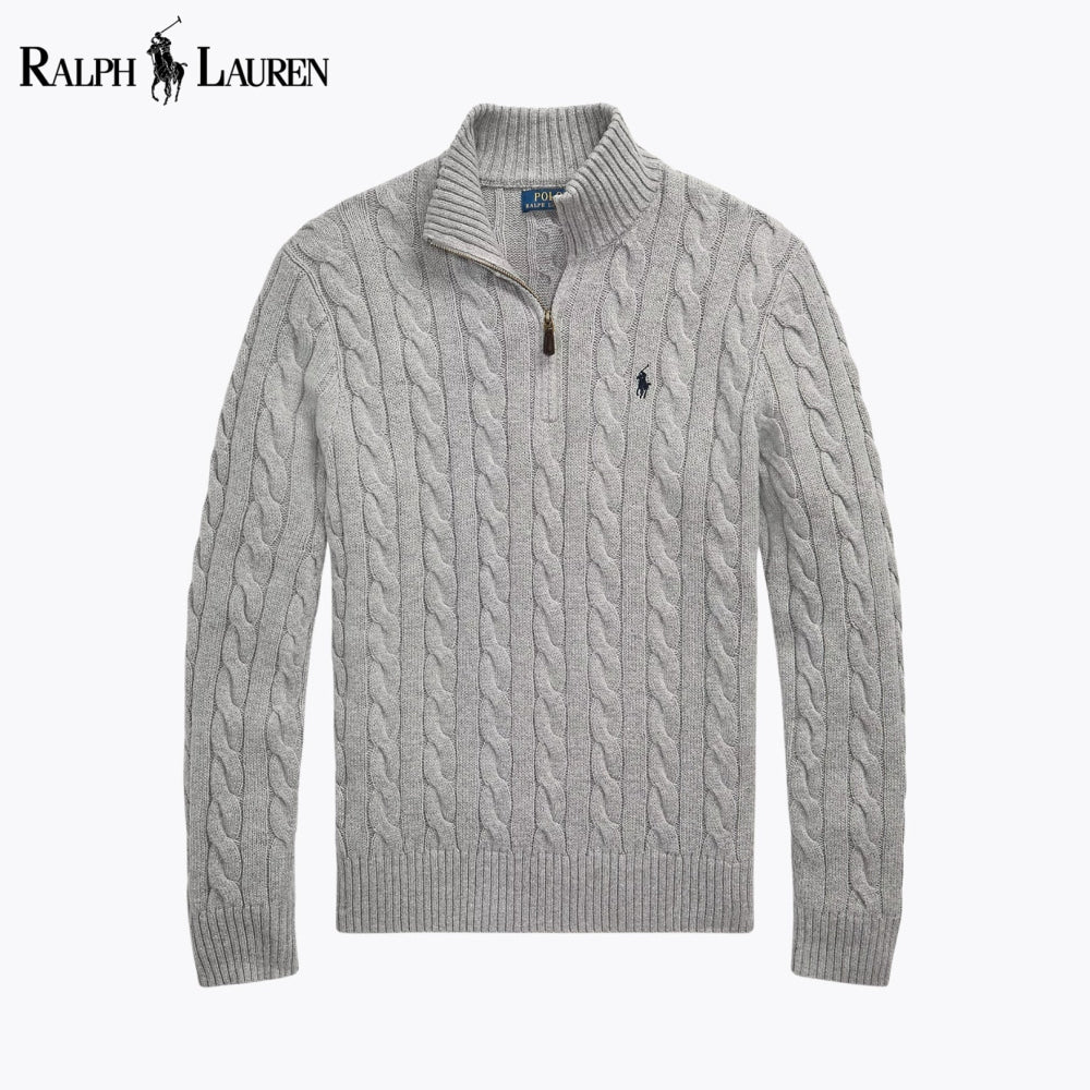 [BUY 1 GET 2] RL Cable-Knit Quarter-Zip Sweater Nikiam