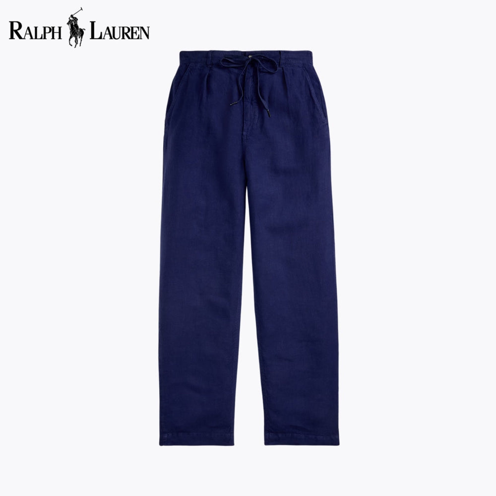 RL Lateef Relaxed Fit Pleated Linen Pant Nikiam