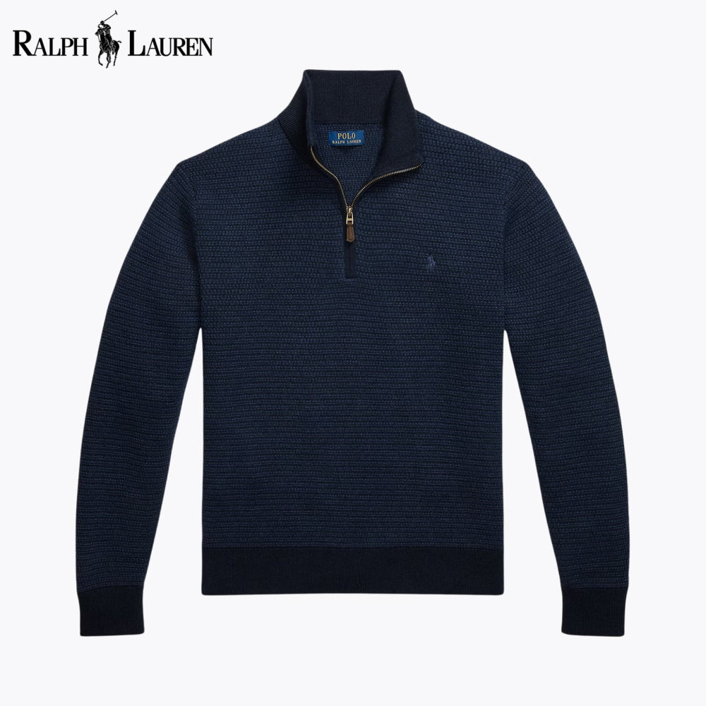 RL Washable Wool Quarter-Zip Sweater Nikiam