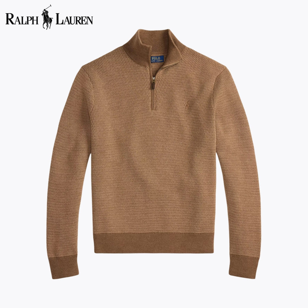 RL Washable Wool Quarter-Zip Sweater Nikiam