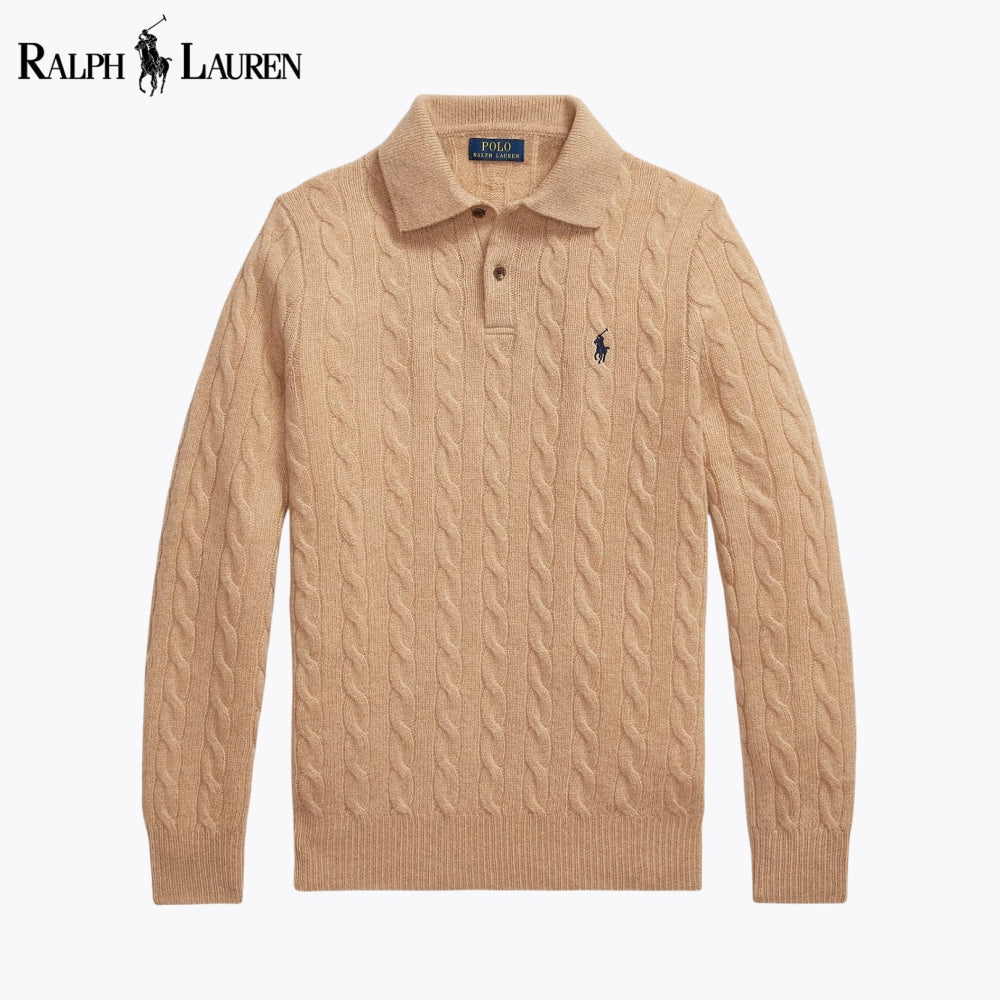 RL Wool–Cashmere Cable-Knit Jumper Nikiam