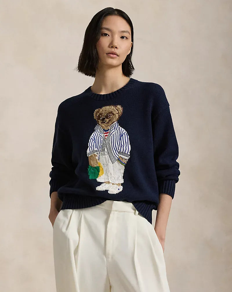 Ralph Lauren Sweater | Navy blue Polo Bear Nikiam